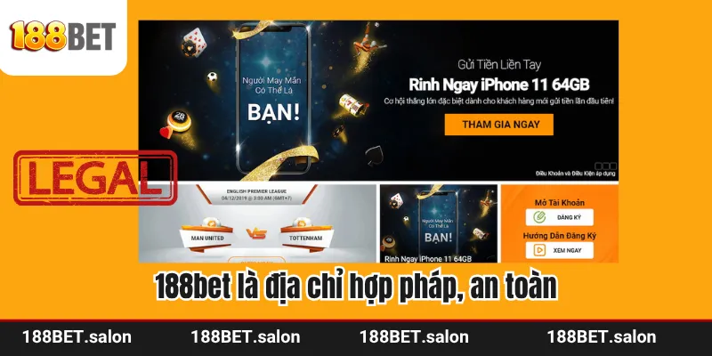 188bet là địa chỉ hợp pháp, an toàn