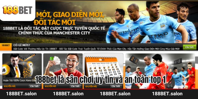 188bet là sân chơi uy tín và an toàn top 1