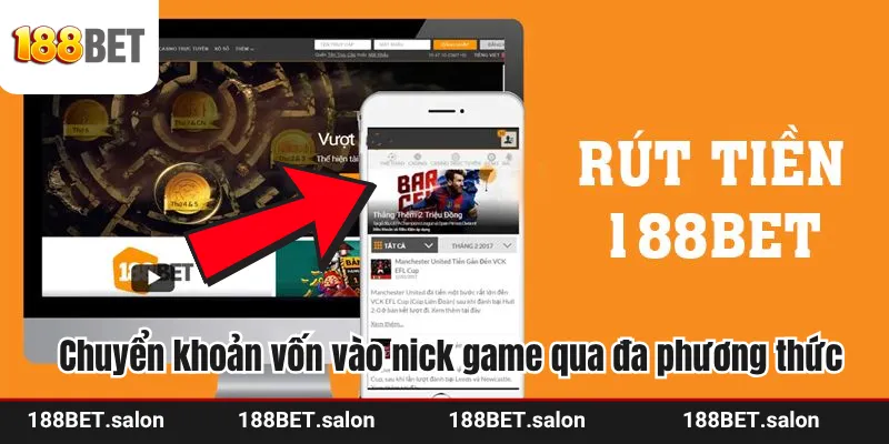 Chuyển khoản vốn vào nick game qua đa phương thức