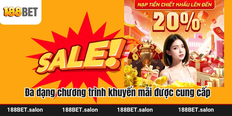 Đa dạng chương trình khuyến mãi được cung cấp