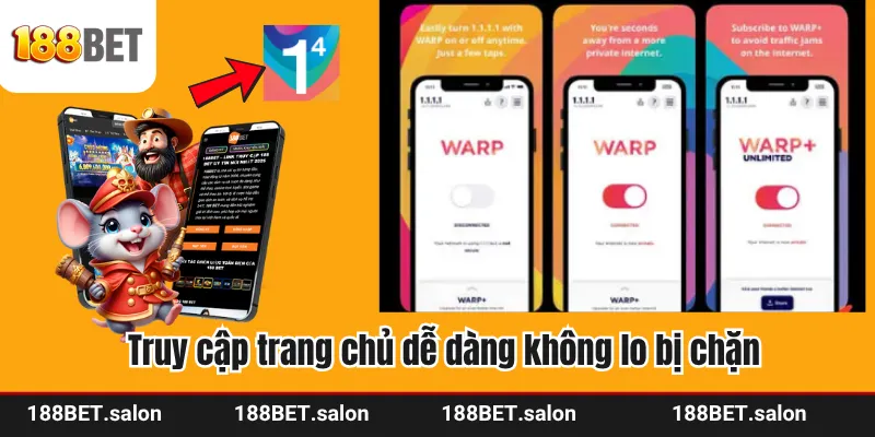 Truy cập trang chủ dễ dàng không lo bị chặn