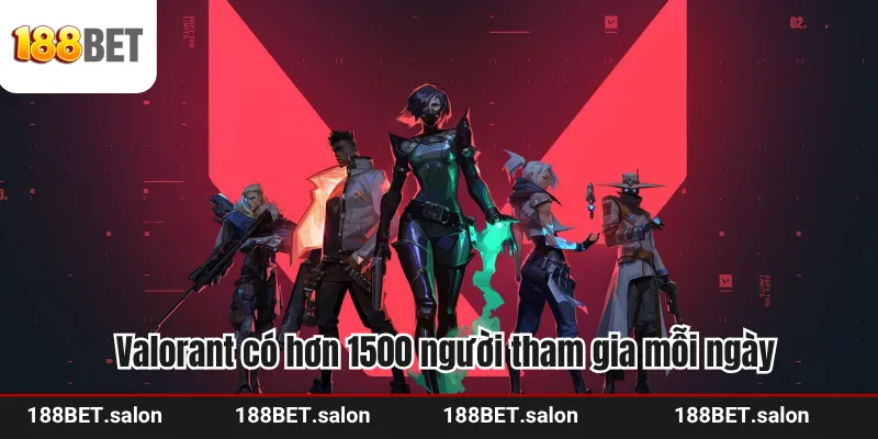 Valorant có hơn 1500 người tham gia mỗi ngày